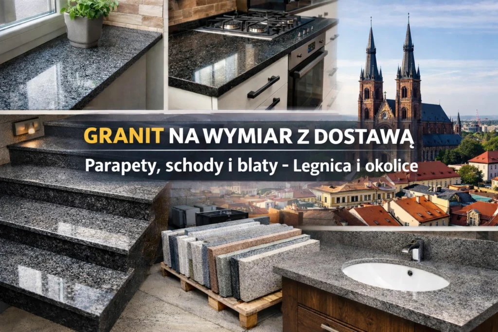 Granit na wymiar z dostawą Legnica – parapety, schody i blaty granitowe