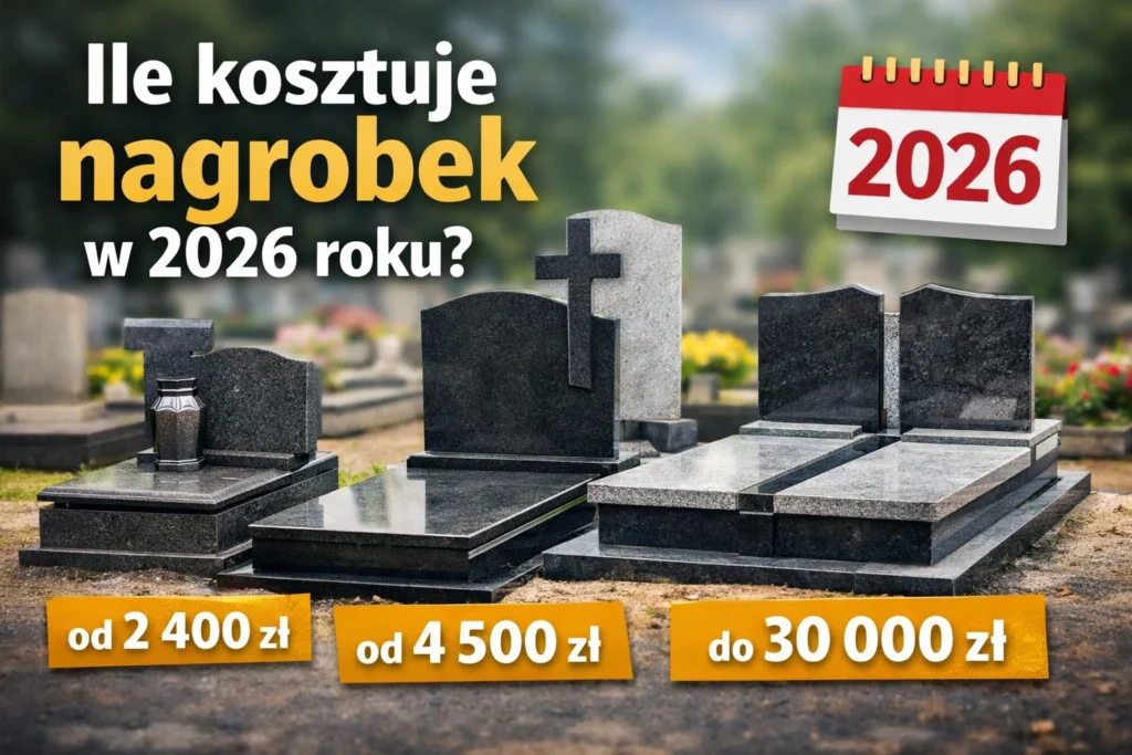 Ile kosztuje nagrobek w 2026 roku – ceny nagrobków pojedynczych, podwójnych i urnowych