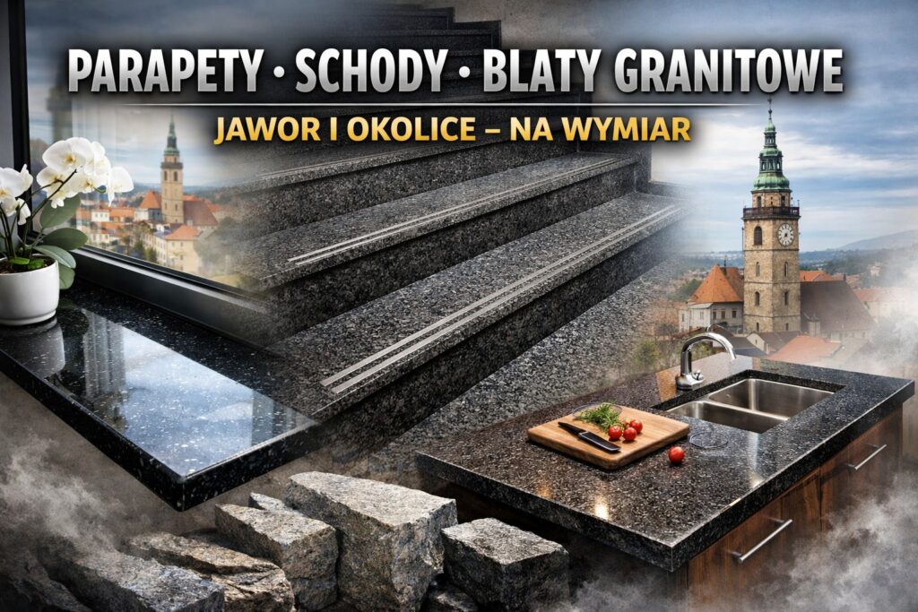 Parapety schody blaty granitowe Jawor i okolice na wymiar